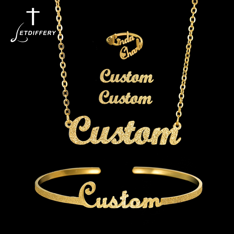 Women Accessories Gift Set - Letdiffery Custom Name Jewelry Set for