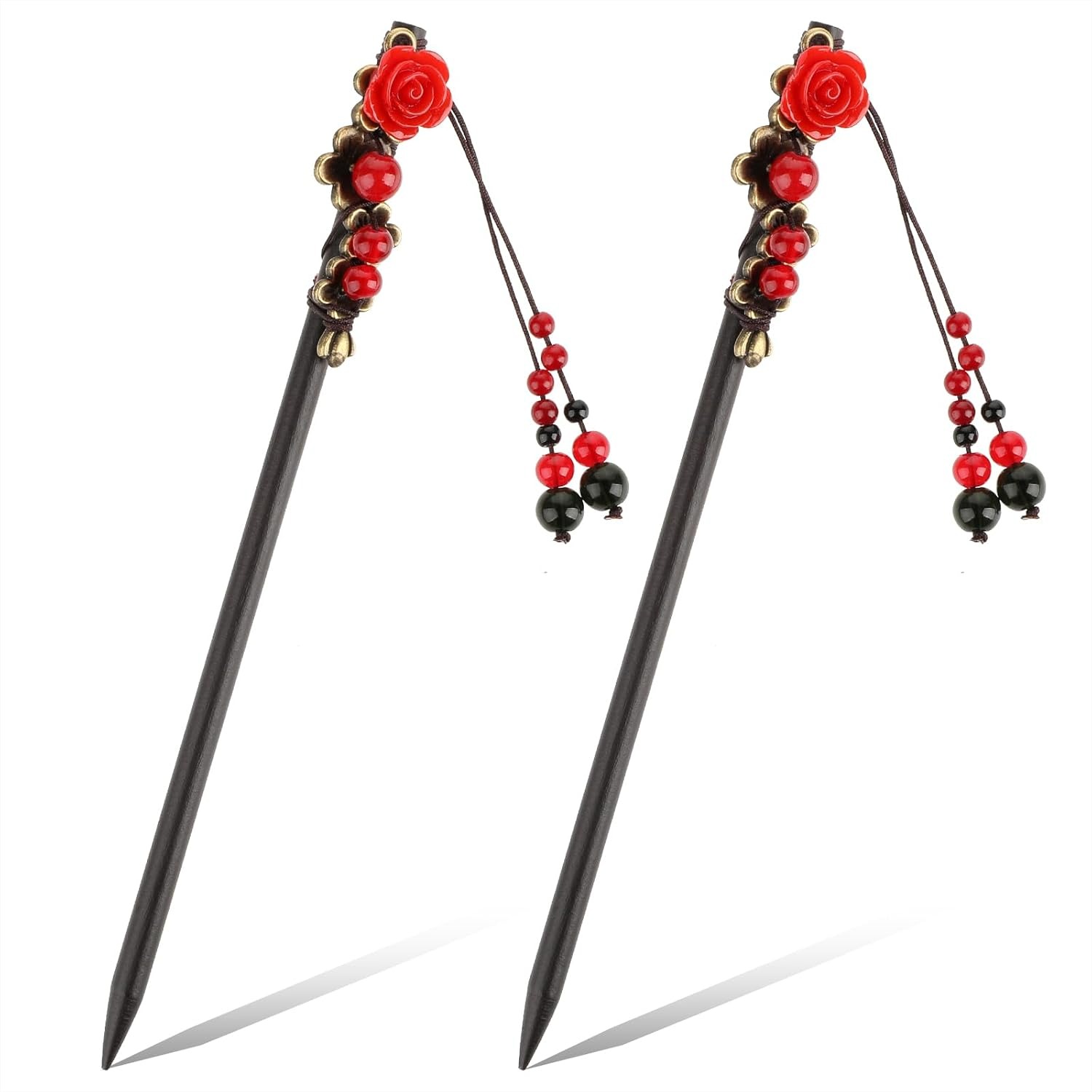 Women Accessories Images - 2 Pack Chinese Hair Sticks Wooden
