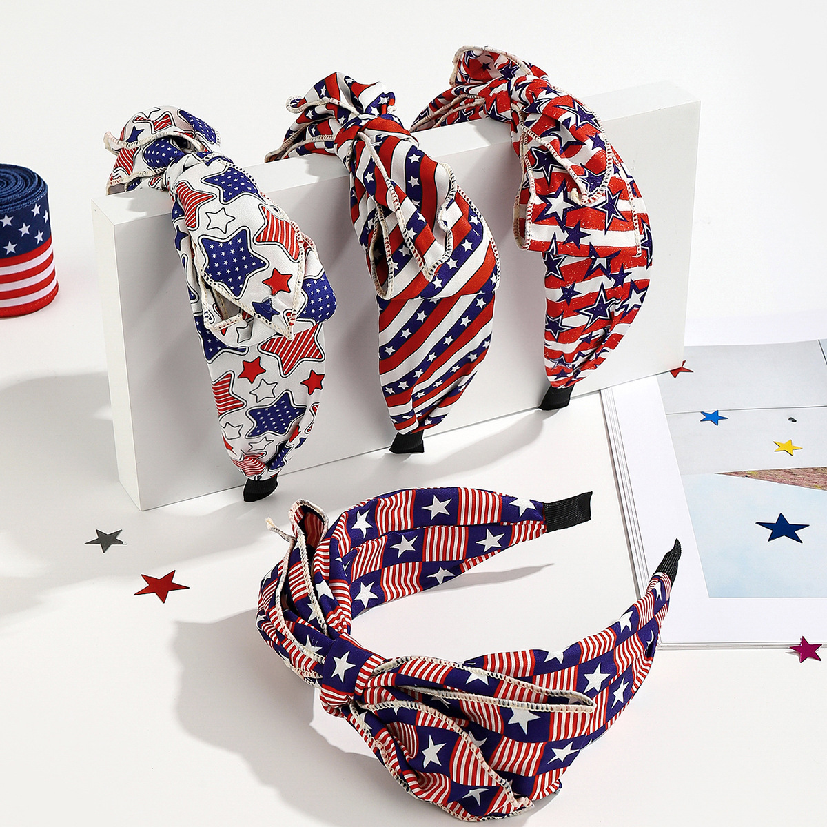 Women Accessories Usa - American USA Independence Day Flag Stars