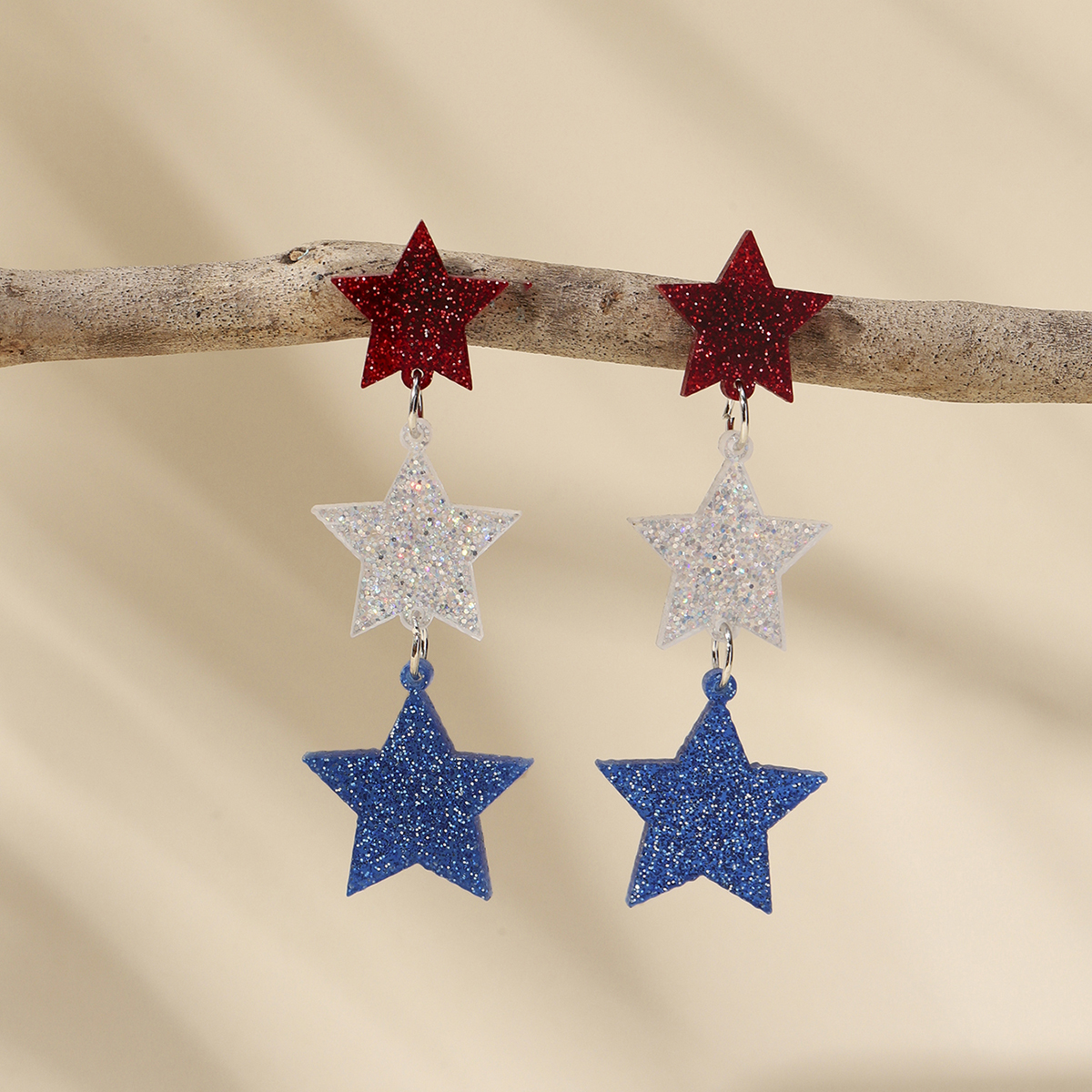 1pair Glittering Acrylic USA F – Women Accessories Usa recenzja i cena