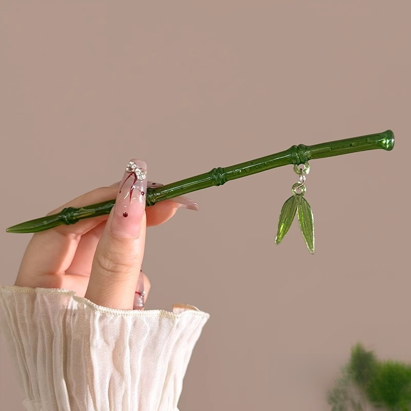 Chinese Green Bamboo Hairpin f – Women'S Accessories To Wear With Watch recenzja i cena