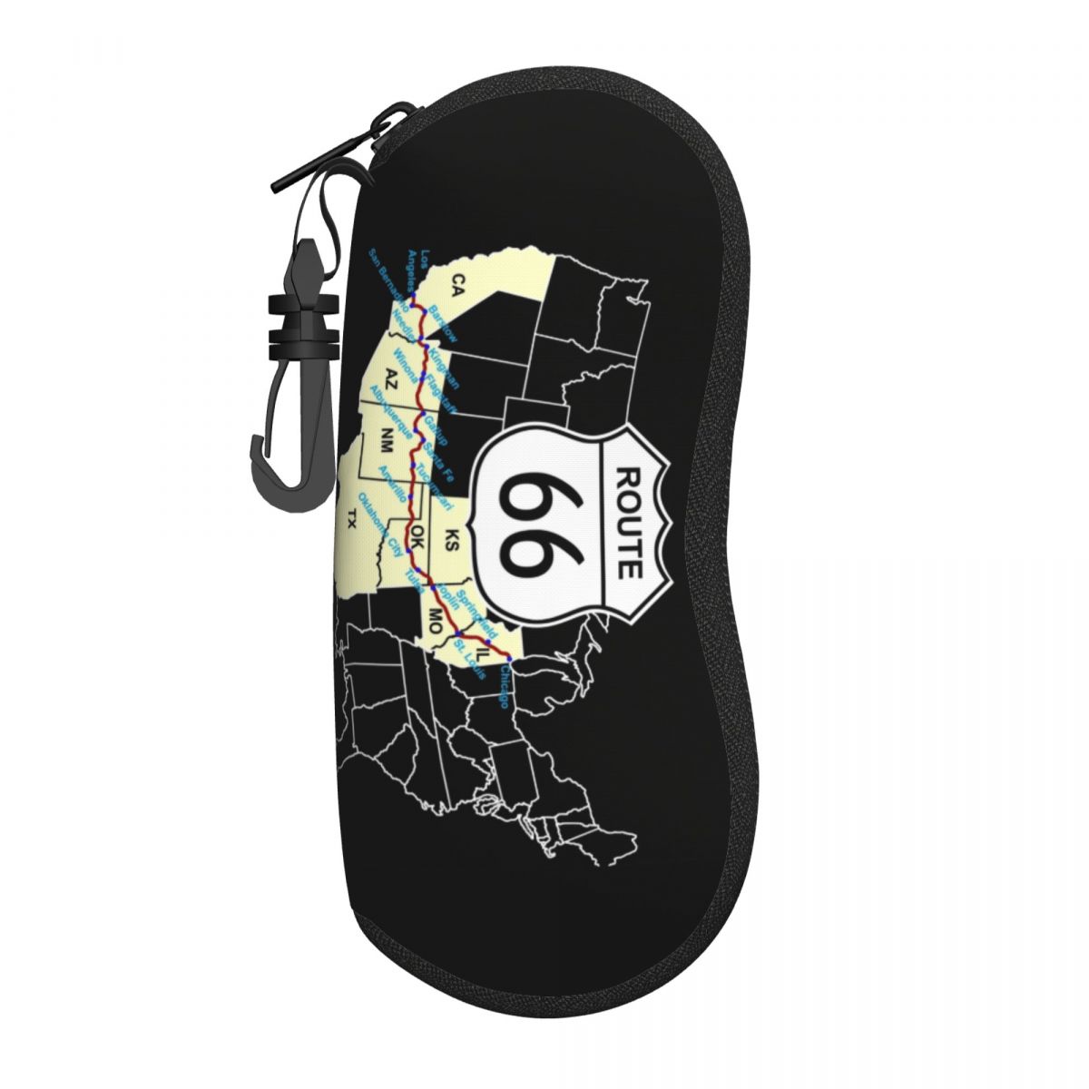 Custom Route 66 Map Shell Eyeg – Women Accessories Usa recenzja i cena