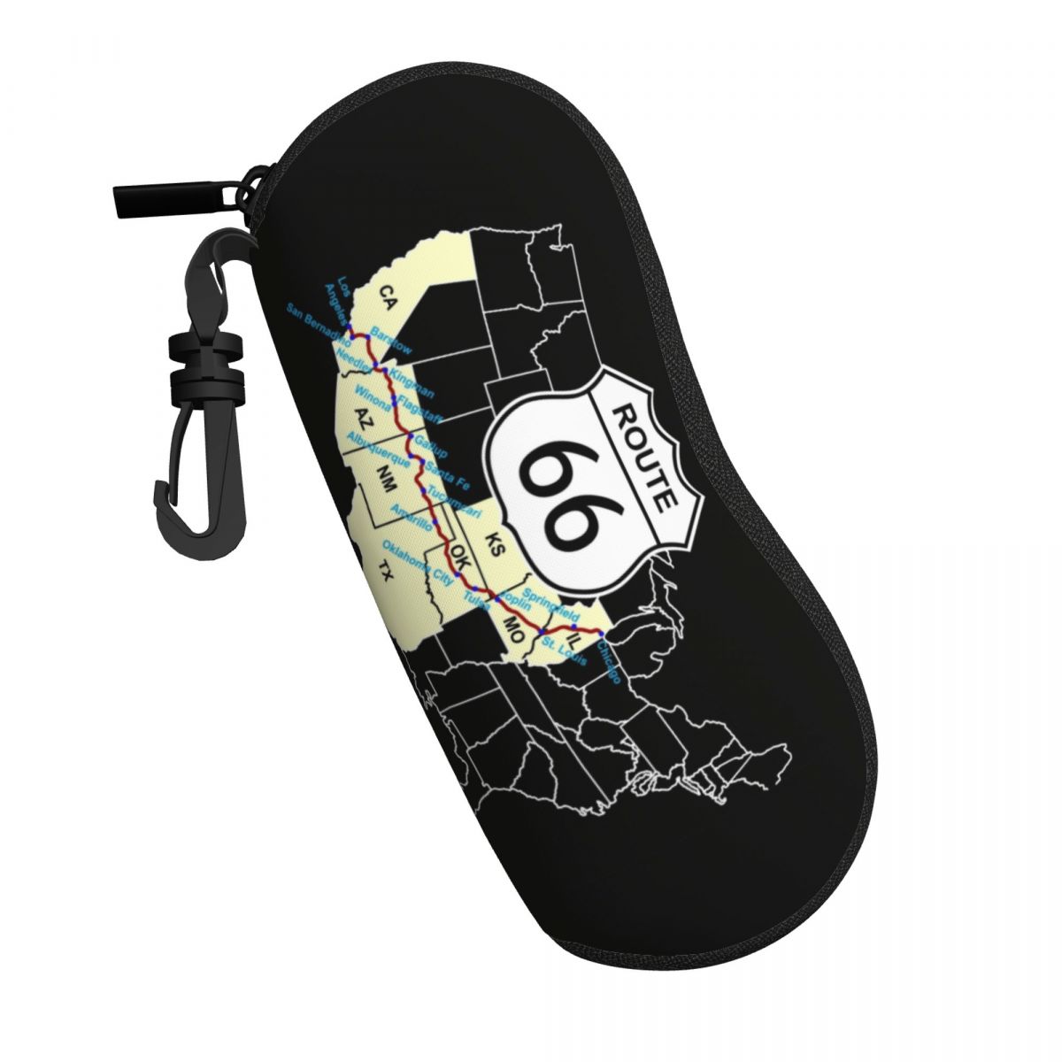 Custom Route 66 Map Shell Eyeg – Women Accessories Usa recenzja i cena