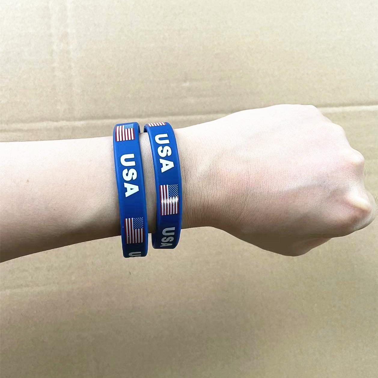 2pcs USA Flag Bracelets for Me – Women Accessories Usa recenzja i cena