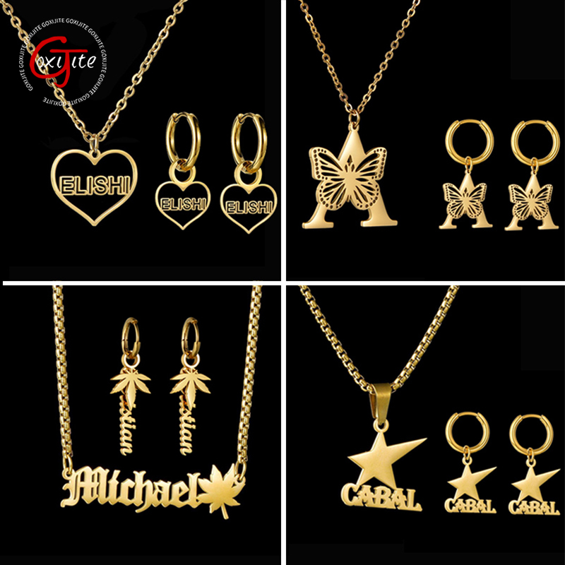 Goxijite Customized Name Earri – Women Accessories Gift Set recenzja i cena