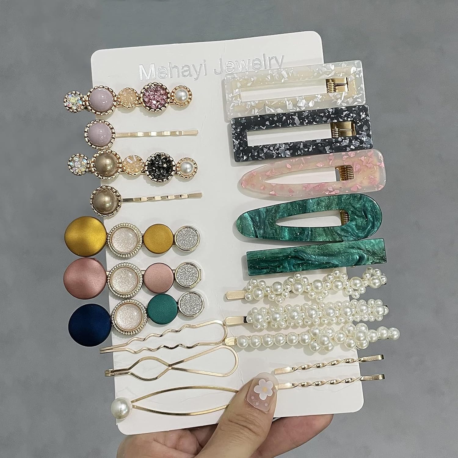 20 Pcs Pearl Acrylic Resin Hai – Women Accessories Images recenzja i cena
