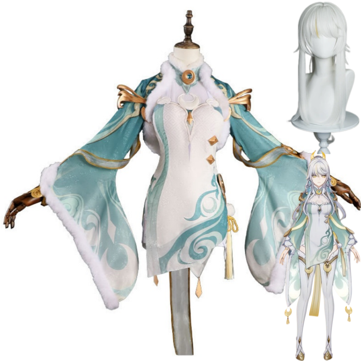 Game Zibai Cosplay Costume Gre – Women'S Ear Accessories recenzja i cena