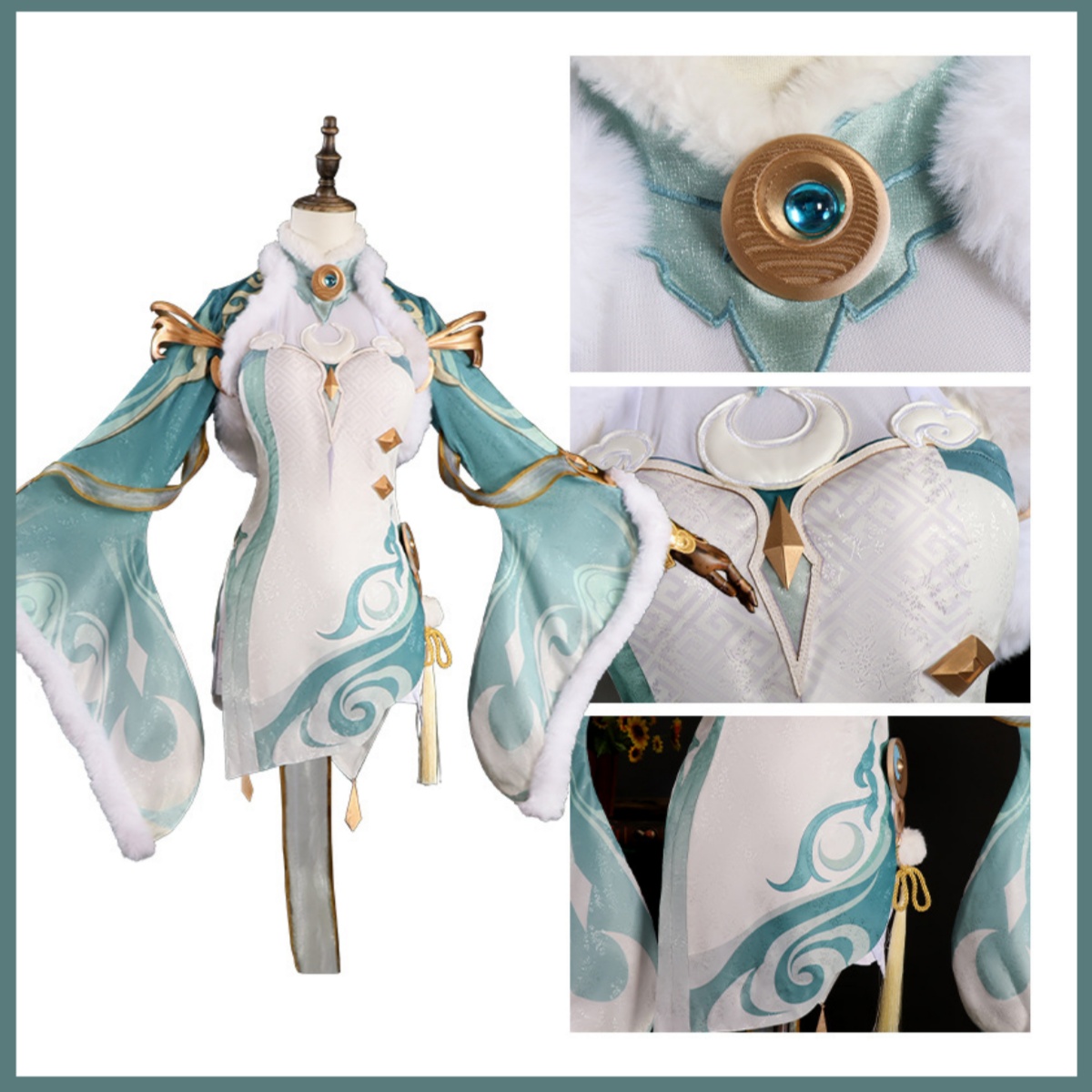 Game Zibai Cosplay Costume Gre – Women'S Ear Accessories recenzja i cena