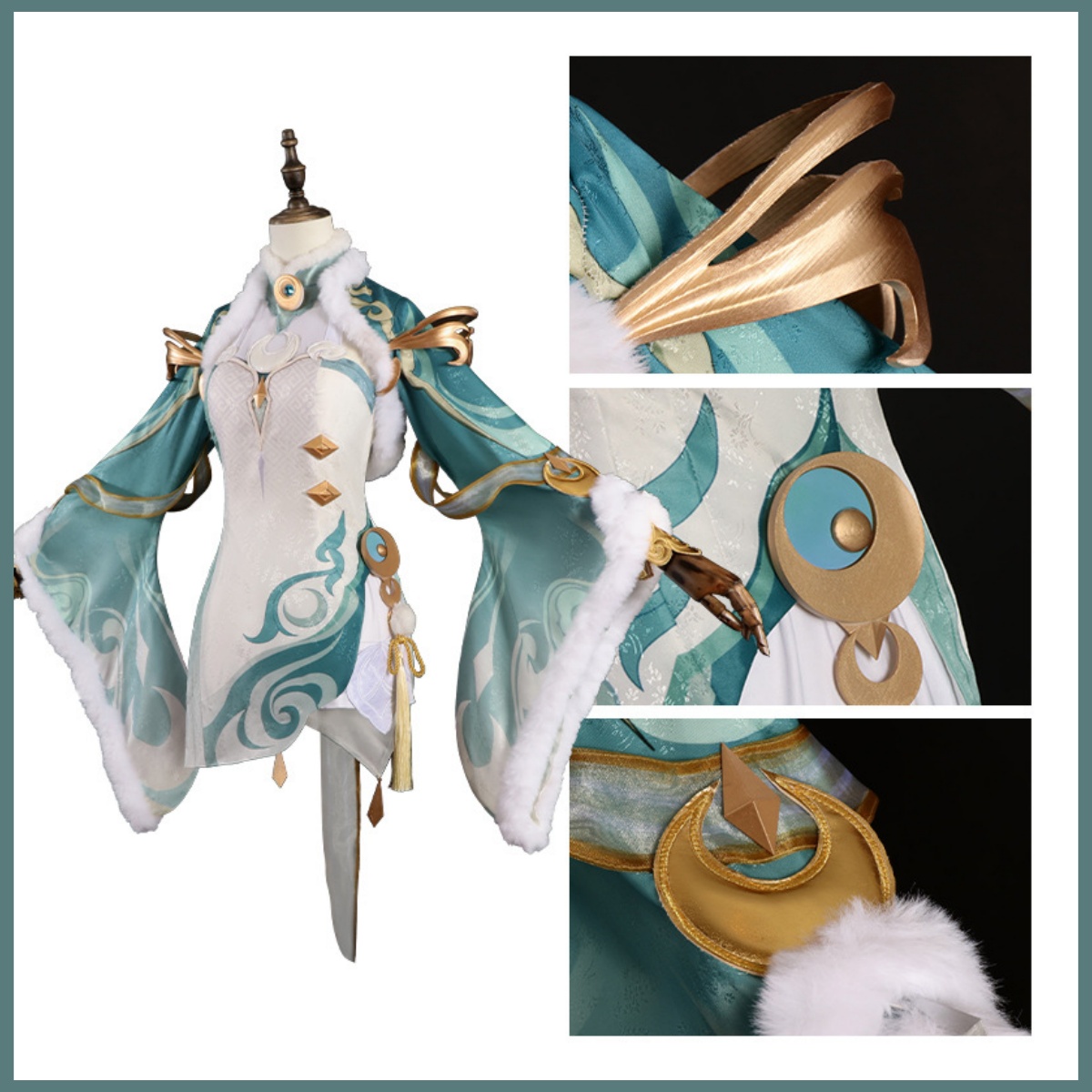 Game Zibai Cosplay Costume Gre – Women'S Ear Accessories recenzja i cena