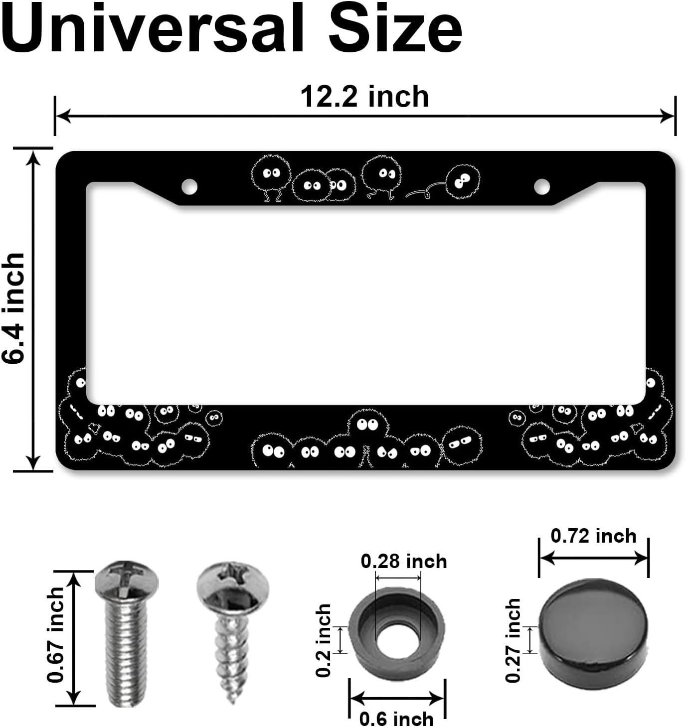 Soot Sprites License Plate Fra – Women Accessories Images recenzja i cena