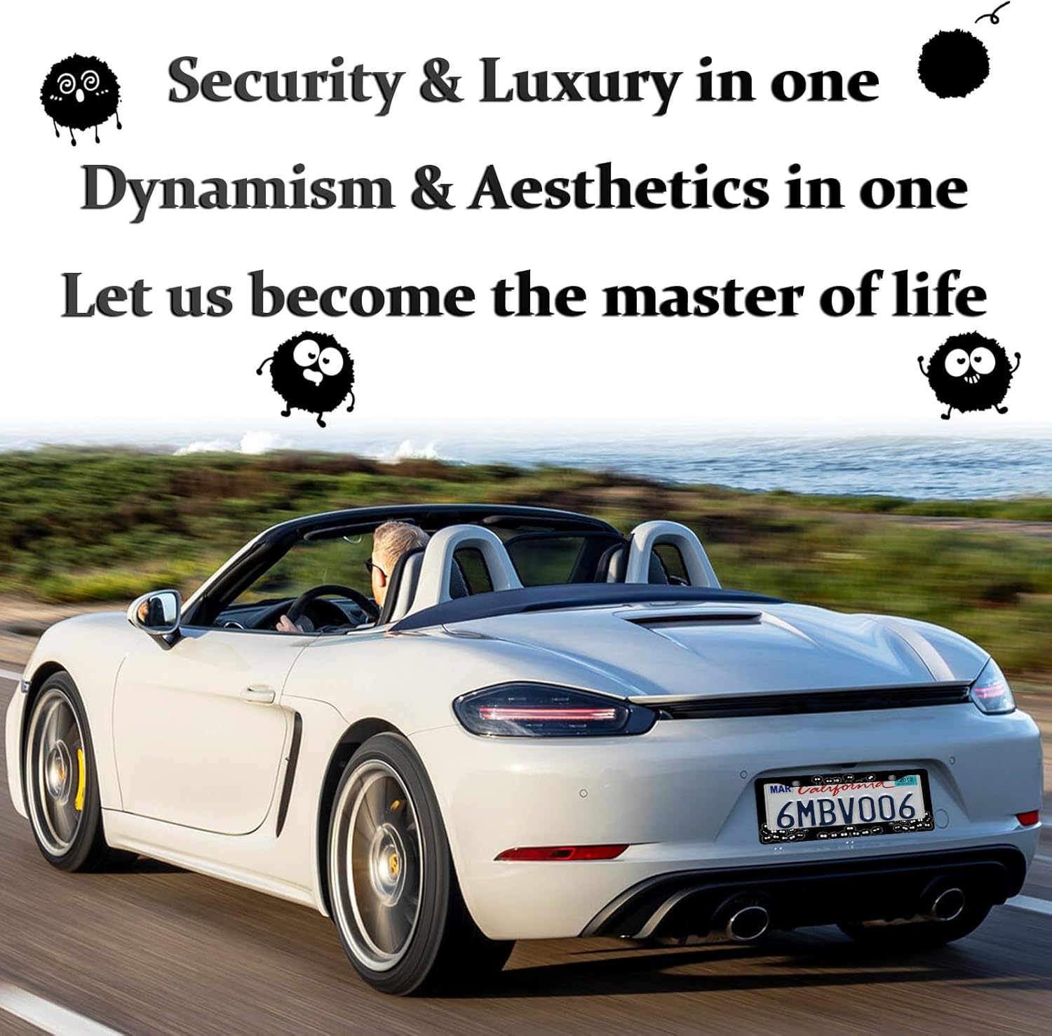 Soot Sprites License Plate Fra – Women Accessories Images recenzja i cena