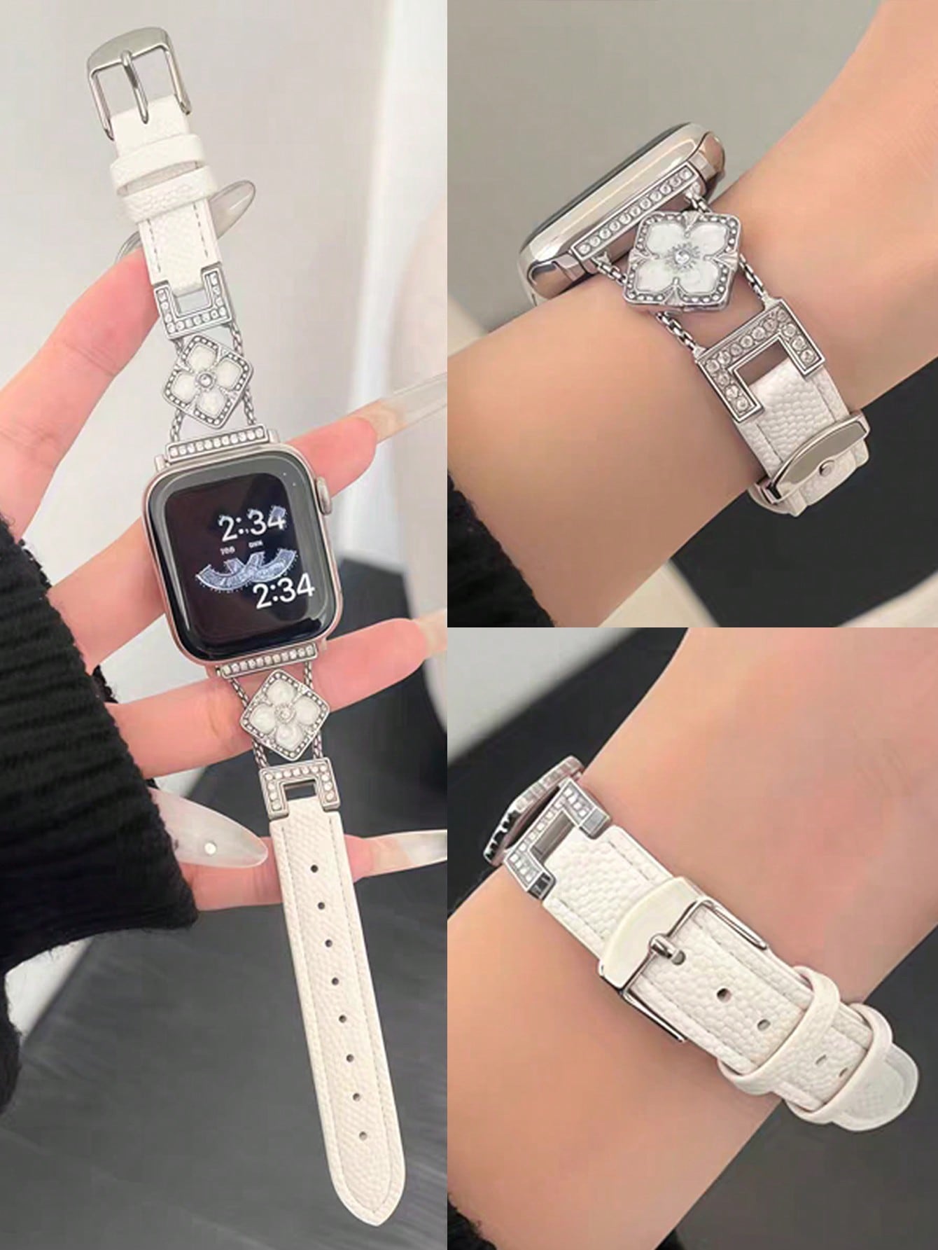 1pc New Women's White Genuine  – Women'S Accessories To Wear With Watch recenzja i cena