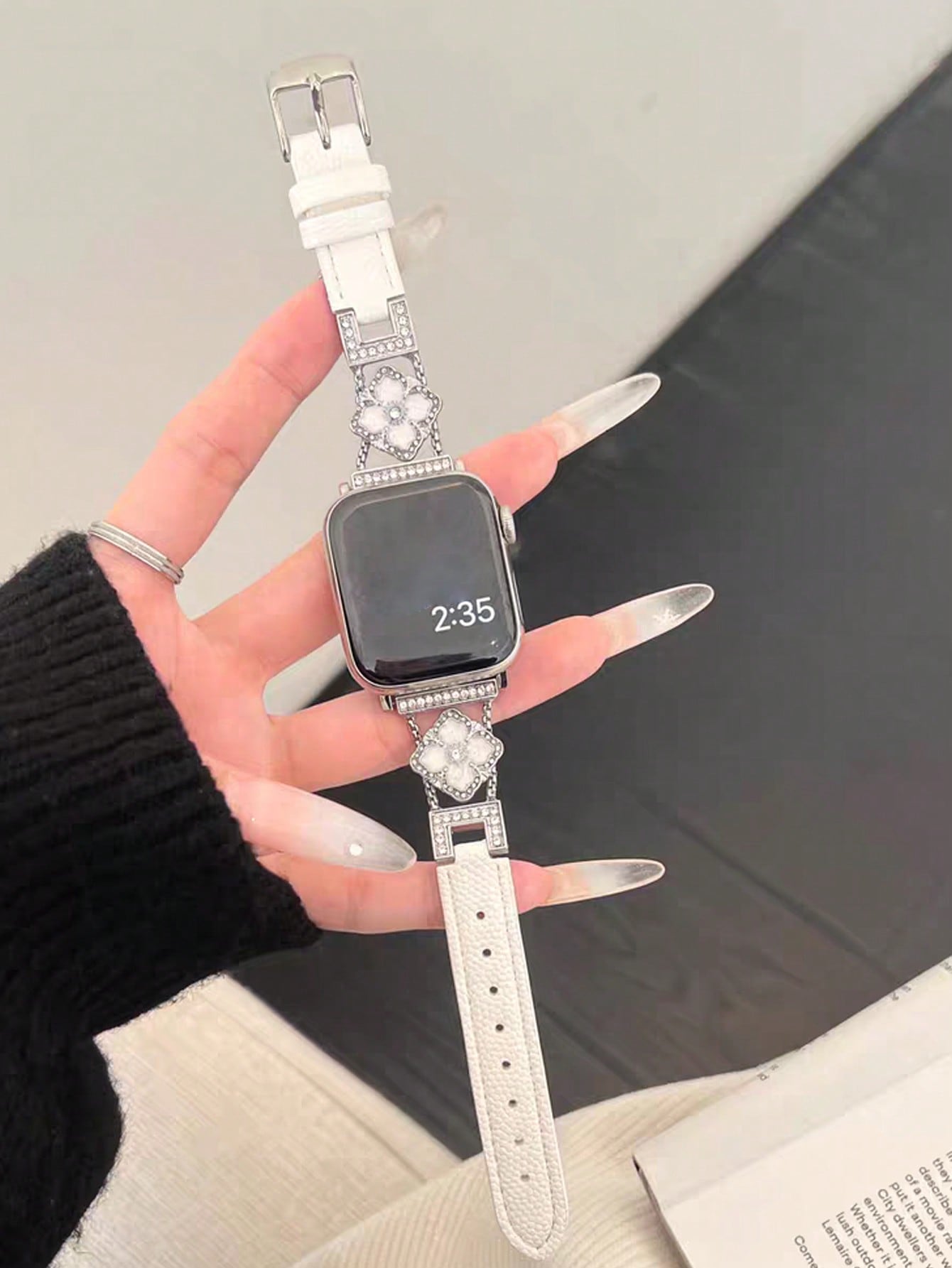 1pc New Women's White Genuine  – Women'S Accessories To Wear With Watch recenzja i cena