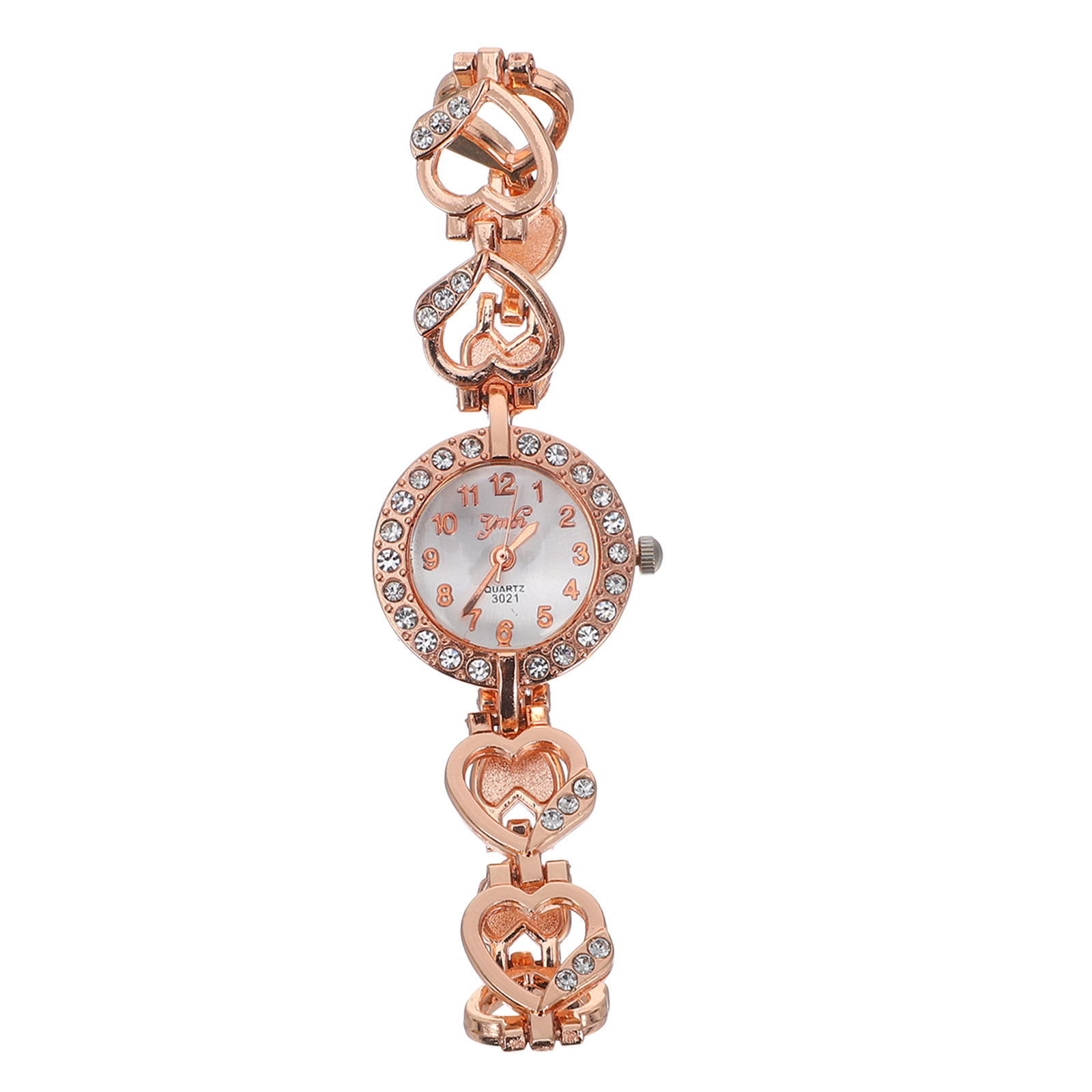 Full Rhinestone Heart Women Qu – Women'S Accessories To Wear With Watch recenzja i cena