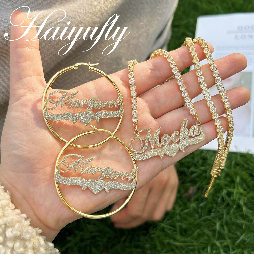 Haiyufly Custom Frosted Name N – Women Accessories Gift Set recenzja i cena