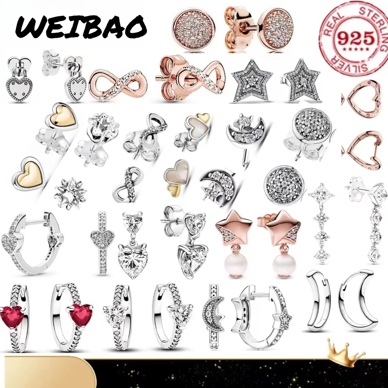 Classic 100%925 pure silver st – Women'S Ear Accessories recenzja i cena