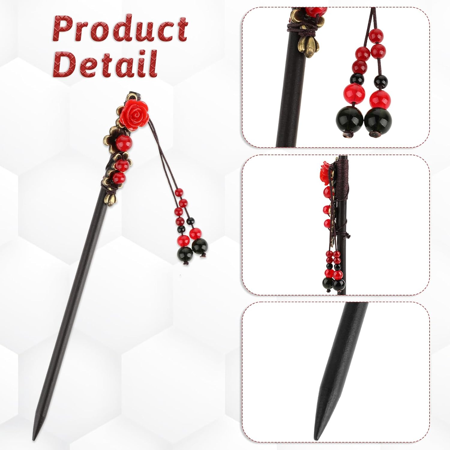 2 Pack Chinese Hair Sticks Woo – Women Accessories Images recenzja i cena