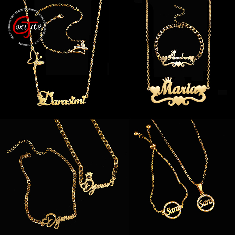 Goxijite Customize Name Neckla – Women Accessories Gift Set recenzja i cena