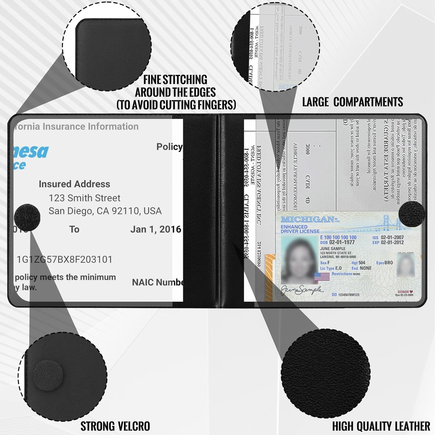 Car Registration Holder, 4-Pac – Women Accessories Images recenzja i cena