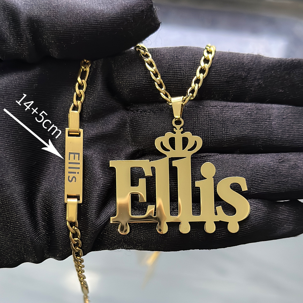 Custom Little Boy Name Necklac – Women Accessories Gift Set recenzja i cena