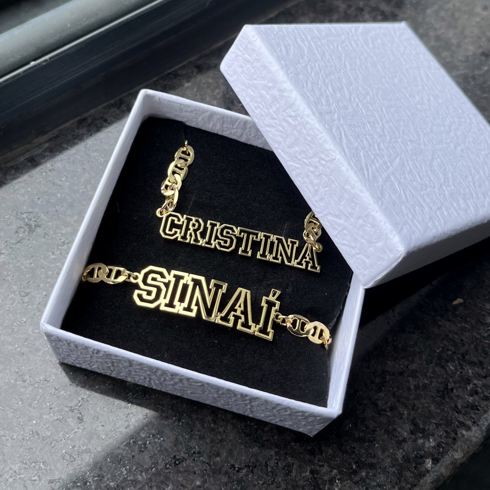 DUOYING Custom Name Hollow Nec – Women Accessories Gift Set recenzja i cena