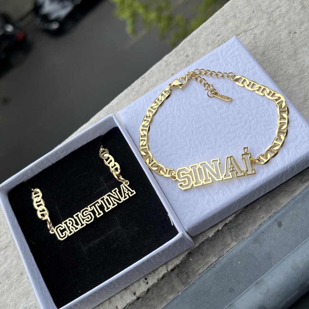 DUOYING Custom Name Hollow Nec – Women Accessories Gift Set recenzja i cena