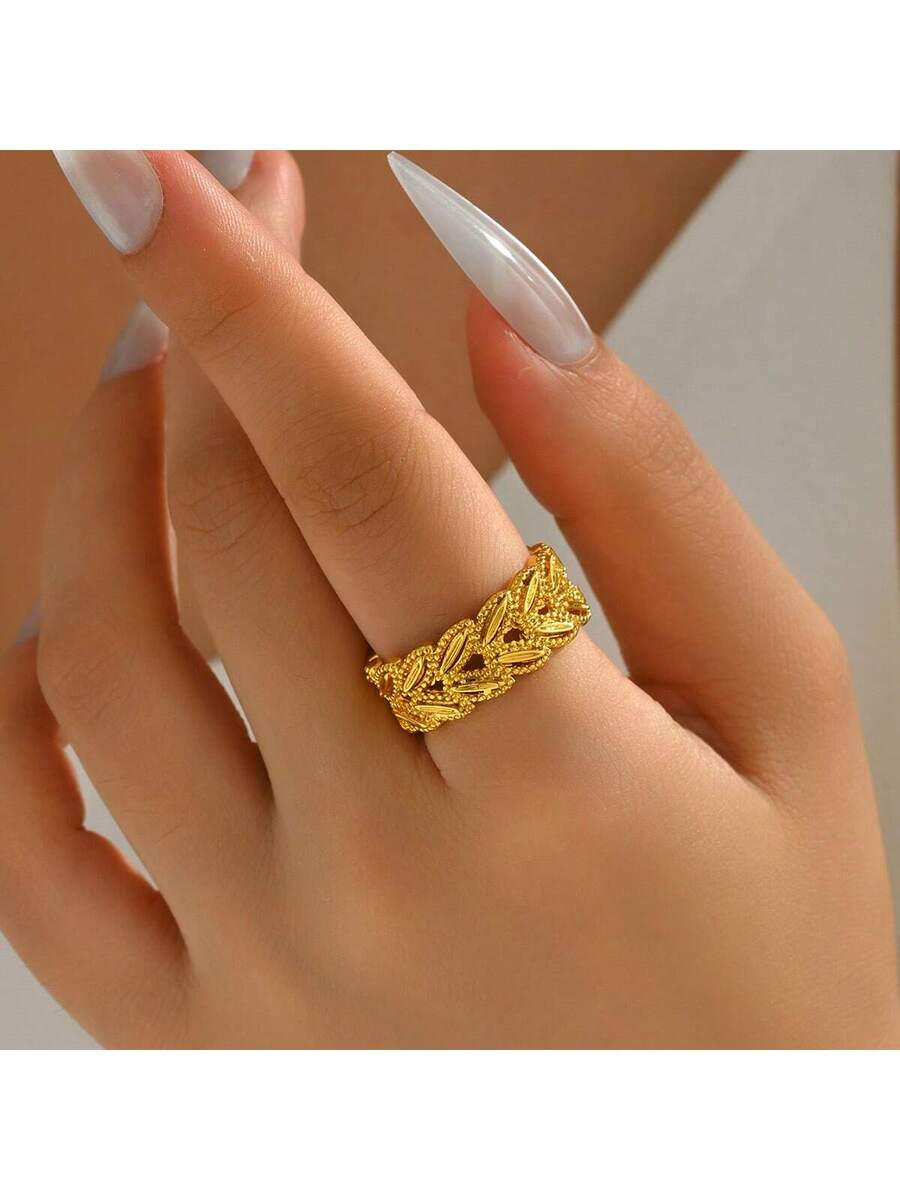 Elegant Hollow Leaf And Wheat  – Women'S Accessories To Wear With Watch recenzja i cena