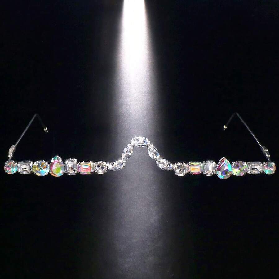 Crystal Rhinestone Face Decora – Women'S Accessories To Wear With Watch recenzja i cena