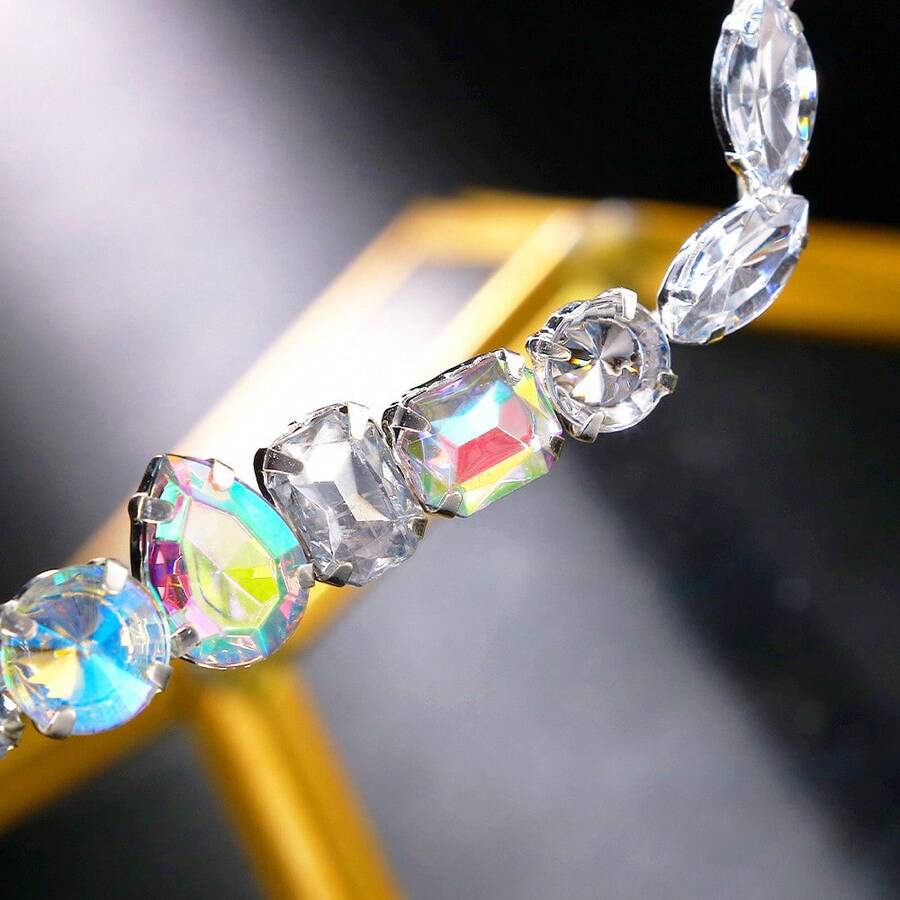 Crystal Rhinestone Face Decora – Women'S Accessories To Wear With Watch recenzja i cena