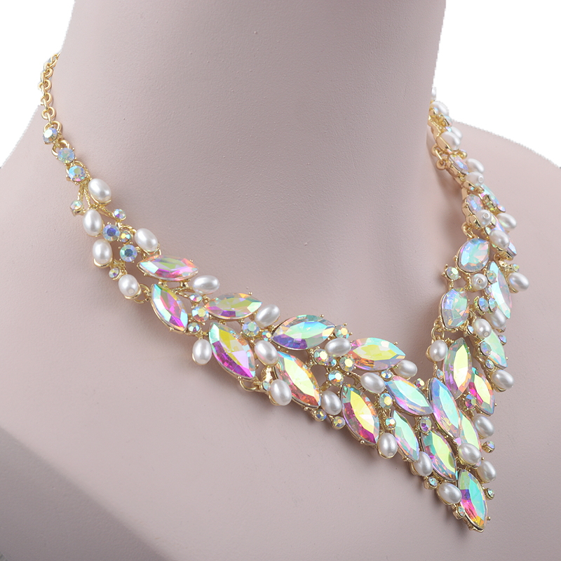 Delicate Golded Pearl Crystal  – Women Accessories Gift Set recenzja i cena
