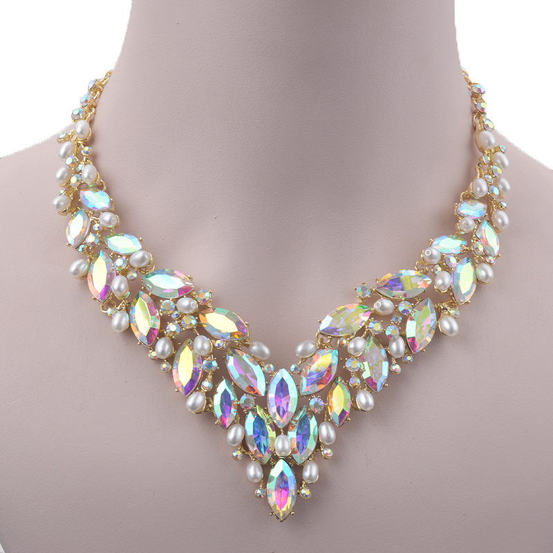 Delicate Golded Pearl Crystal  – Women Accessories Gift Set recenzja i cena
