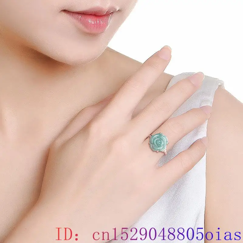 Blue Real Jadeite Rose Jewelry – Women Accessories Gift Set recenzja i cena