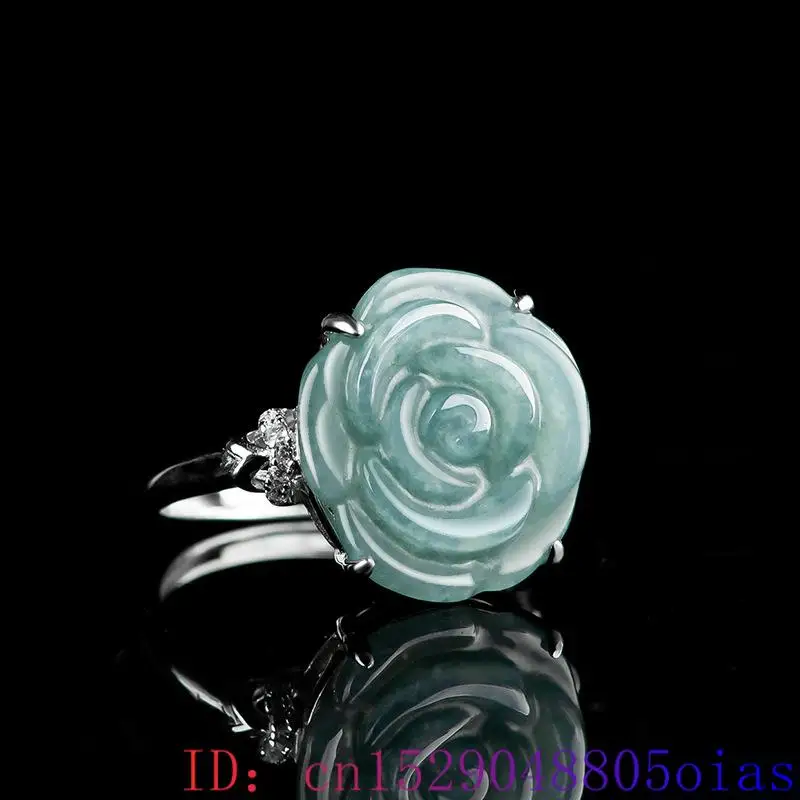 Blue Real Jadeite Rose Jewelry – Women Accessories Gift Set recenzja i cena